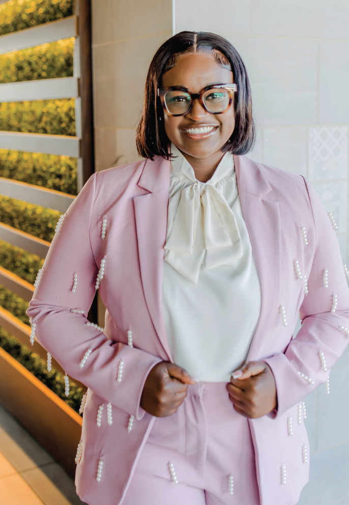 Photo of Shiamanté Grimes, one of the Top 10 in 10 Young Professionals to Watch for 2024, photographed by Amy J. Owen.