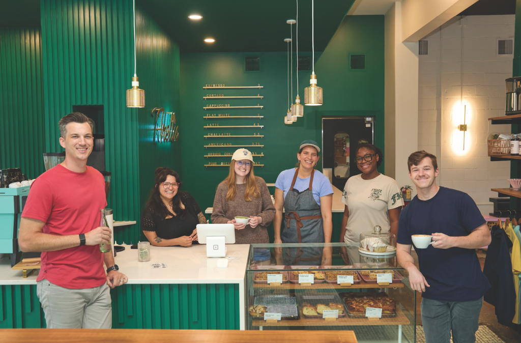 Ross McDaniel (left) and the Trellis team